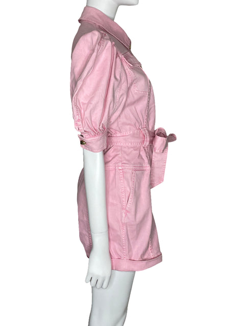 Romper Aje Cecilly Denim Rosado-Talla 10