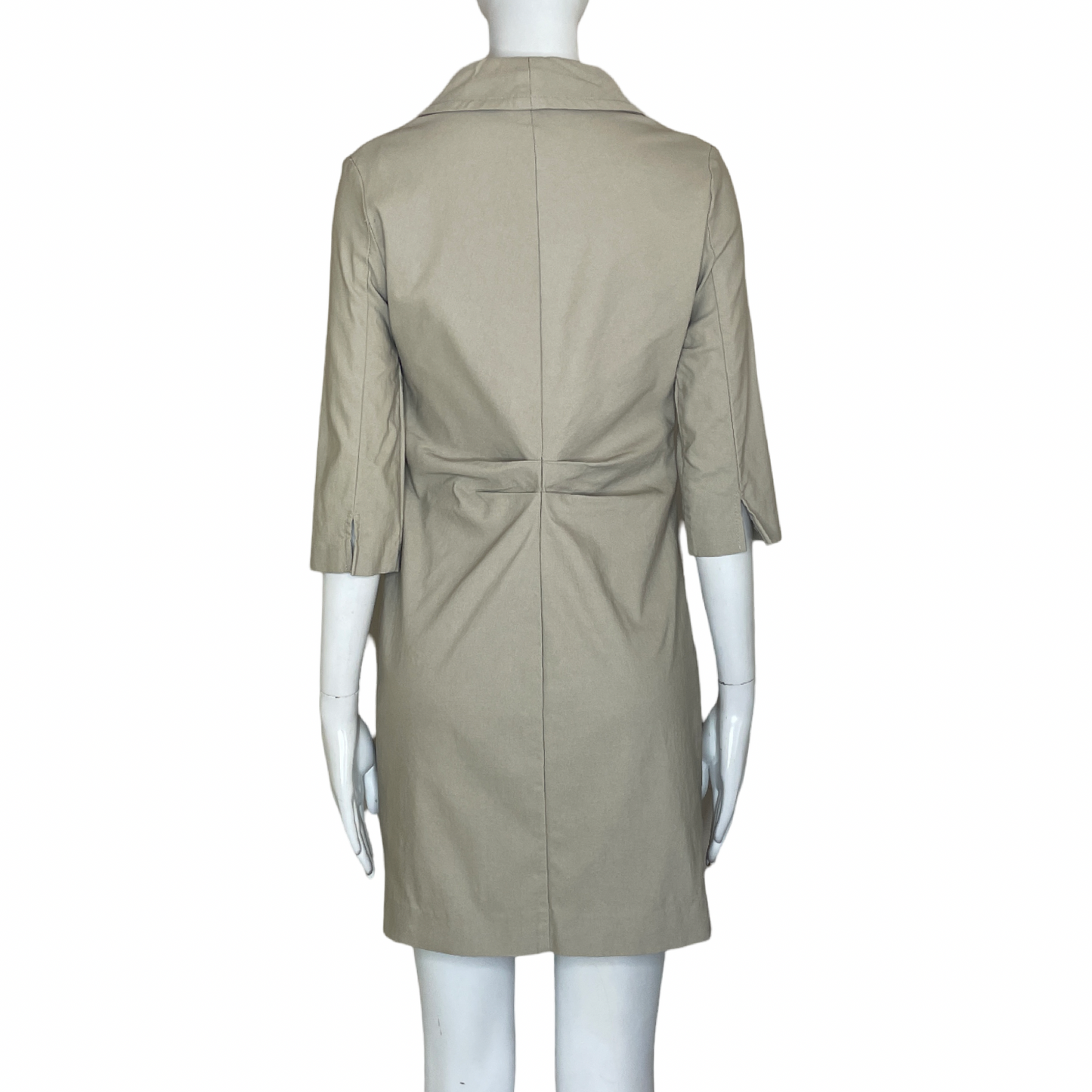 Vestido JOSEPH RIBKOFF Drapeado Beige - Talla 14