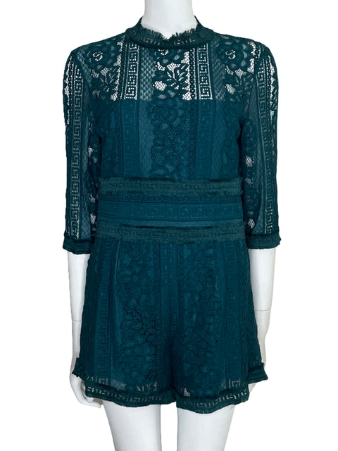 Romper Saylor Encaje Verde-Talla L