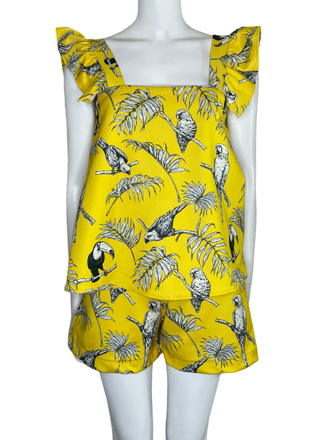 Set Carolina Prilla Short+Top Amarillo-Talla L