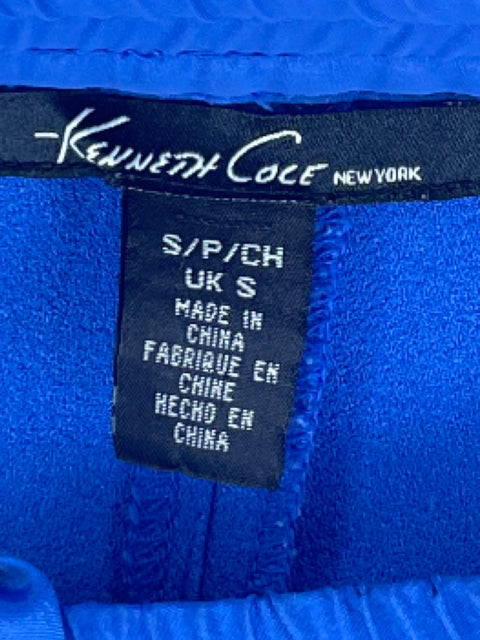 Pantalón Kenneth Cole Fruncido Azul-Talla S