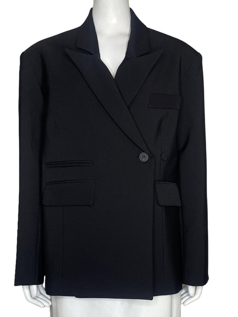 Blazer The Frankie Shop Cruzado Negro-Talla L