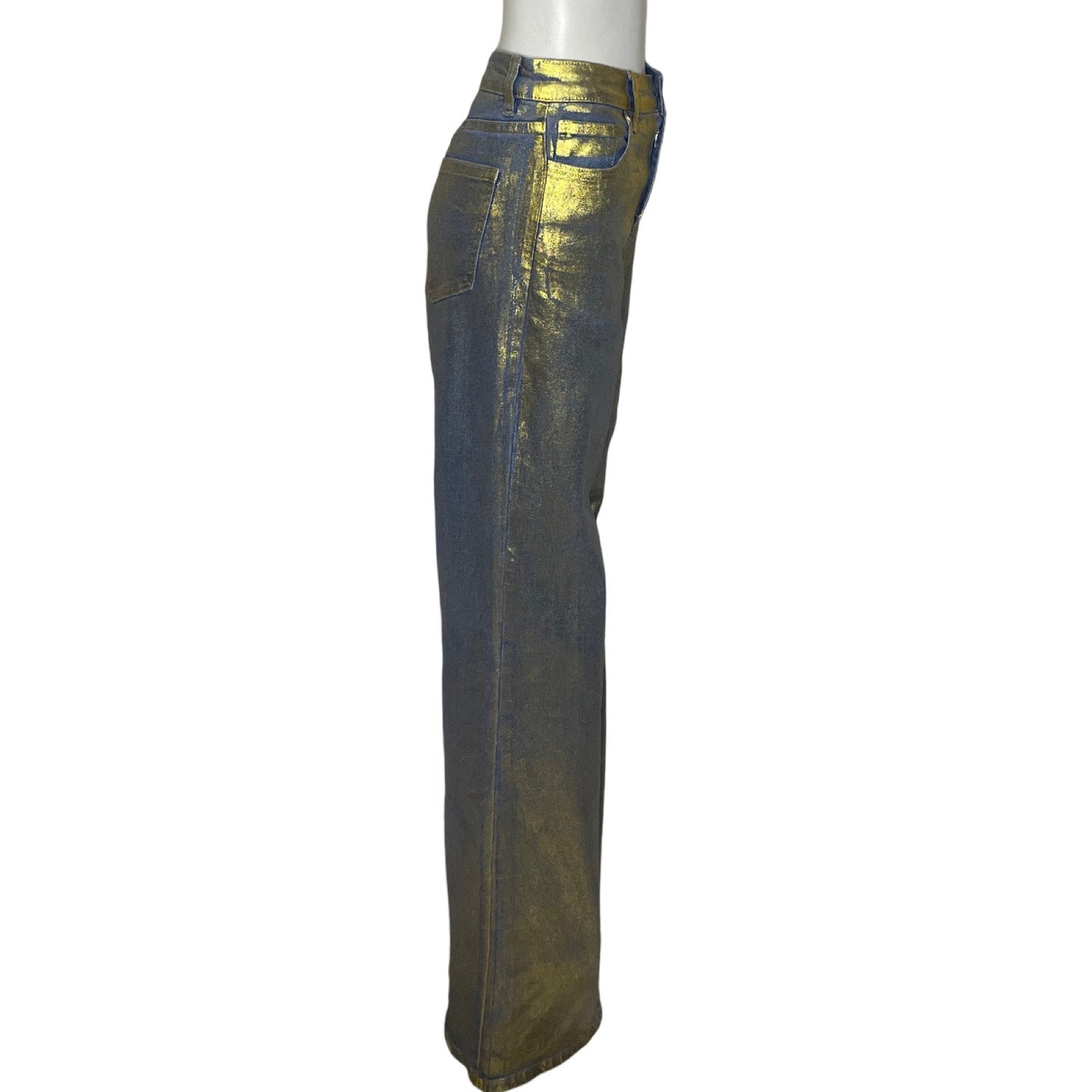 Pantalon Lizette Collection Escarchado 
Jeans Dorado-Talla 7