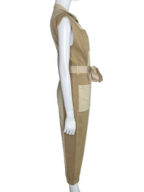 Mono Stylebygg Bicolor Bolsillos Beige-Talla L
