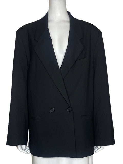 Blazer Zara Oversized Negro-Talla L