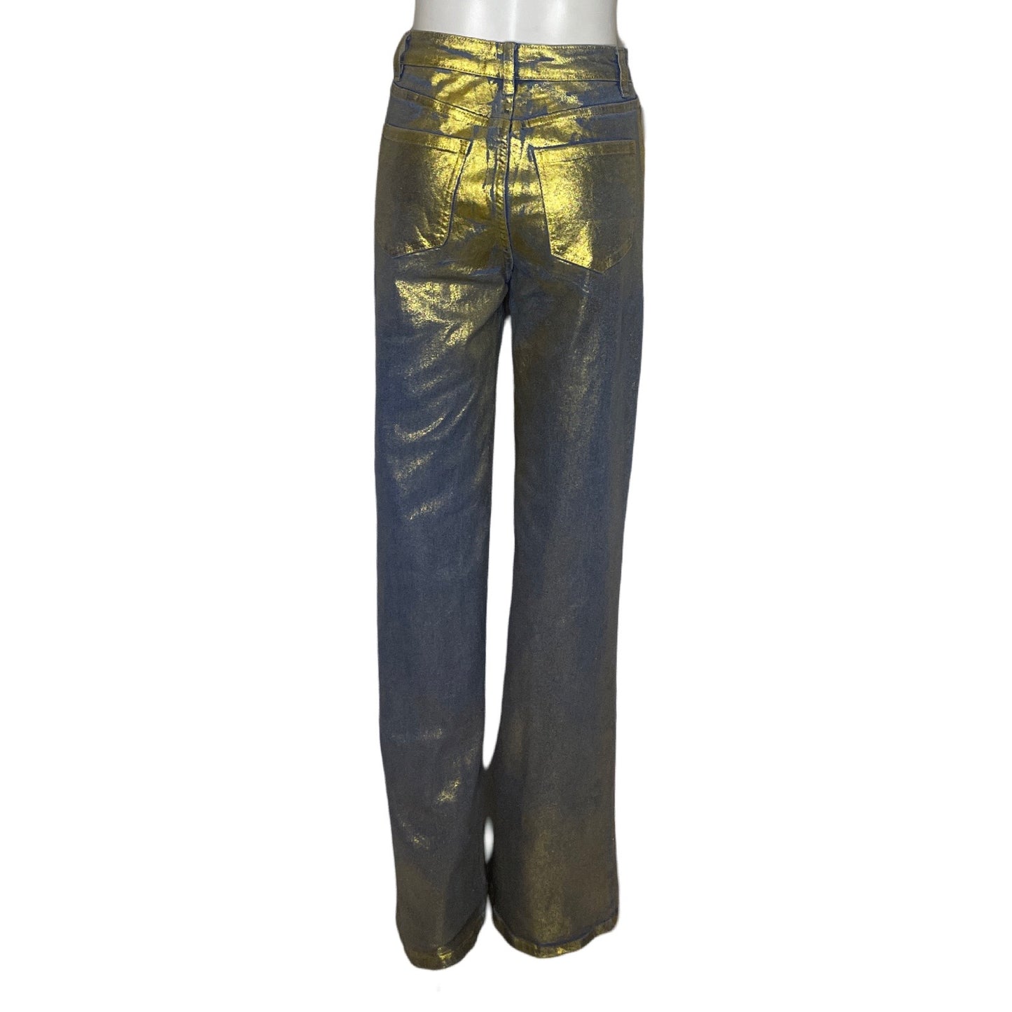 Pantalon Lizette Collection Escarchado 
Jeans Dorado-Talla 7
