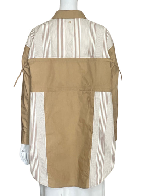 Camisa Purificación Garcia Oversize Beige-Talla M