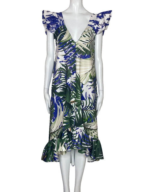 Vestido Eugenia Fernandez Vuelo Estampado Blanco-Talla S