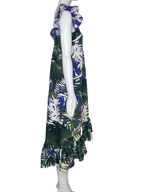 Vestido Eugenia Fernandez Vuelo Estampado Blanco-Talla S