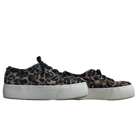 Zapatillas Steve Madden Animal Print Plataforma Marrón - Talla 8.5