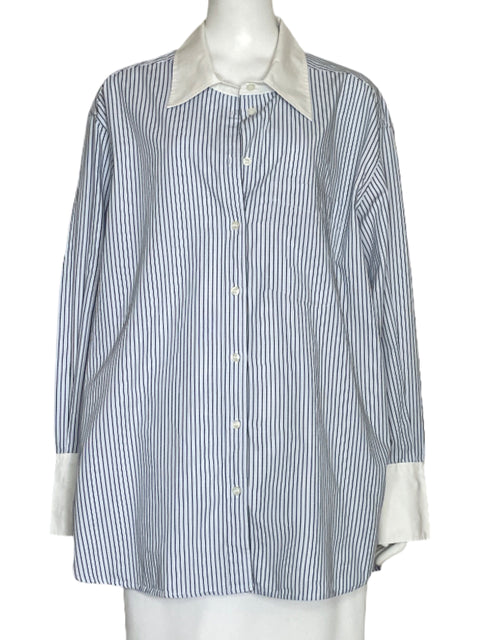 Camisa GAP Lineas Azul-Talla L