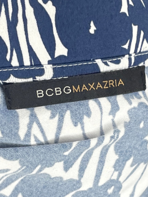 Vestido BCBG Cruzado Camisero Azul-Talla M