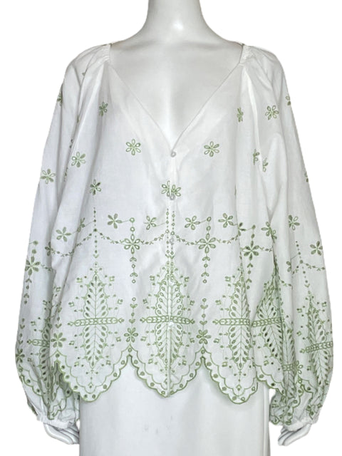 Camisa Tesoro TPS Eyelet Verde-Talla XL