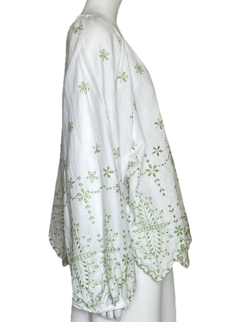 Camisa Tesoro TPS Eyelet Verde-Talla XL