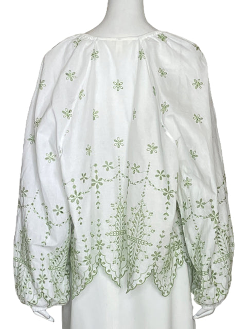 Camisa Tesoro TPS Eyelet Verde-Talla XL