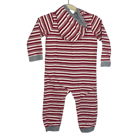 Mono Burt's Bees Baby Rayas Rojo - Talla 12M