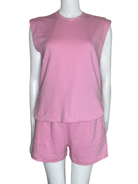 Set Fabiola Navas Top+Short Rosado-Talla U