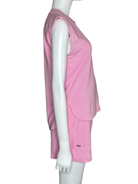 Set Fabiola Navas Top+Short Rosado-Talla U