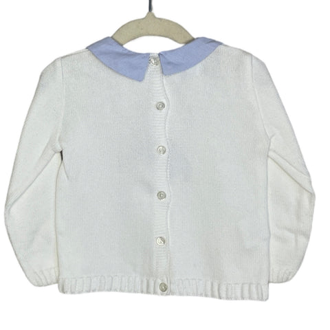 Sueter Foque Barcos Punto Blanco-Talla 12m