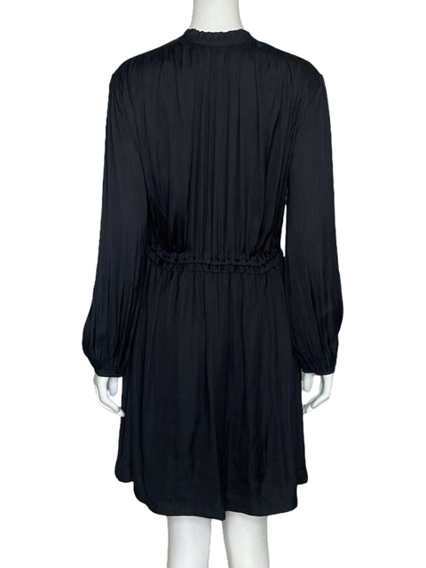 Vestido Claudie Pierlot Satinado Negro-Talla M