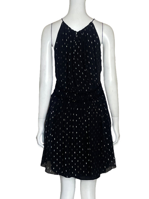 Vestido Joie Mini Metalizado Negro-Talla L