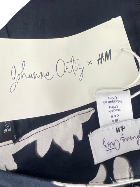 Falda H&M by Johanna Ortiz Vuelos Negro-Talla 8