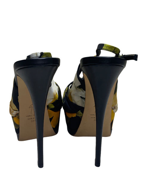 Calzado Giuseppe Zanotti Desings Flores Negro-Talla 8.5