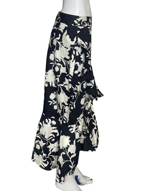 Falda H&M by Johanna Ortiz Vuelos Negro-Talla 8