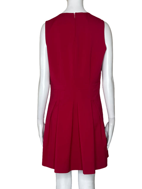 Vestido Kenneth Cole Pliegues Rojo-Talla M