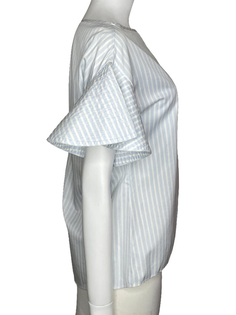Blusa Andres Otálora Rayas Azul-Talla 10