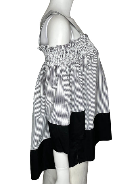 Blusa Kendall+Kylie Rayas Blanco-Talla S