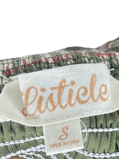 Vestido Listicle Cuadros Verde - Talla S