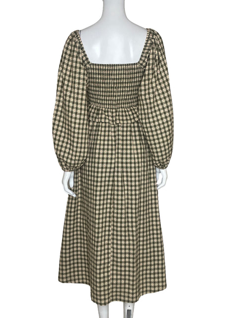 Vestido Listicle Cuadros Verde - Talla S