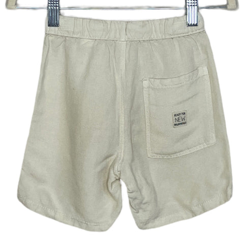 Short Zara Bolsilos Beige-Talla 3