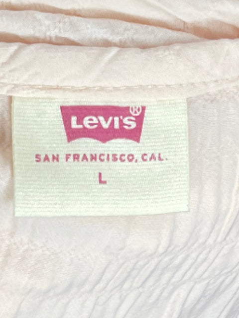Blusa Levi's Mangas Lazo Rosado-Talla L