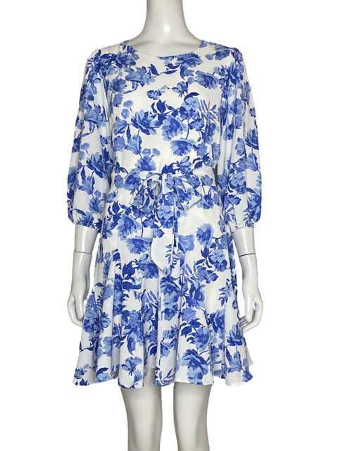 Vestido Sugar Lips Flores Azul - Talla S