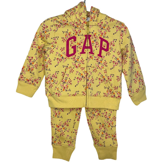 Set Gap Hoodie Short Pantalon Estampado Amarillo
-Talla 2
