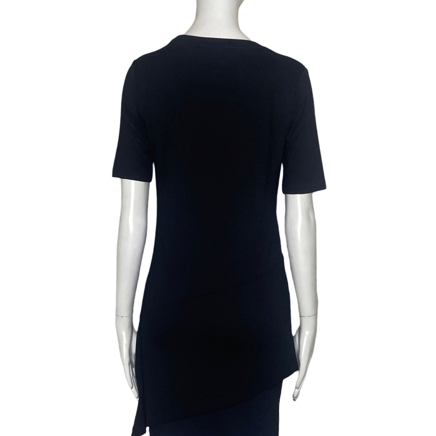 Blusa Desigual Larga Flores Negro-Talla XS