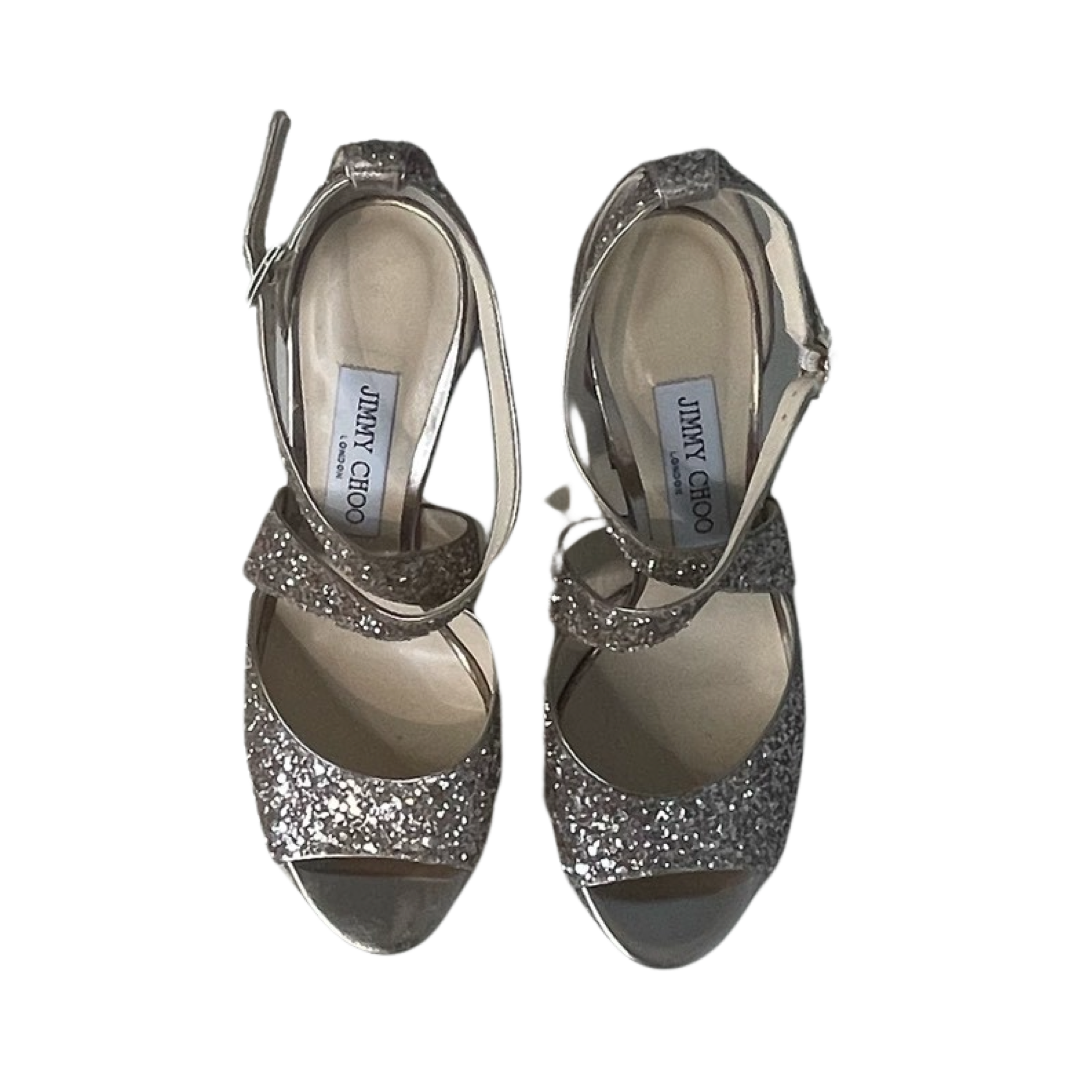 Calzado Jimmy Choo Escarchado Dorado-Talla 38.5