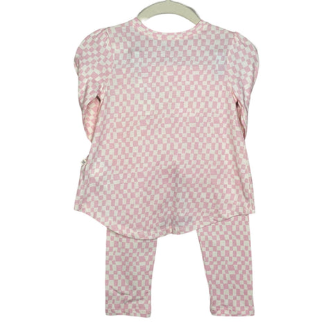 Pijama Gap Cuadros Rosado-Talla 2