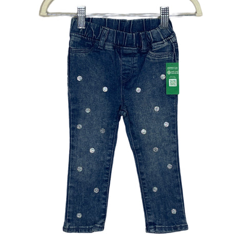 Leggins Gap Denim Escarchado Azul-Talla 2
