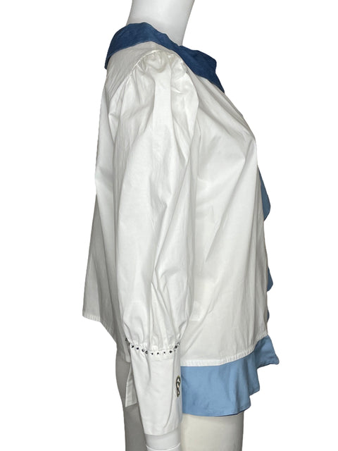 Camisa Pamela Stevenson Vuelos Blanco-Talla M