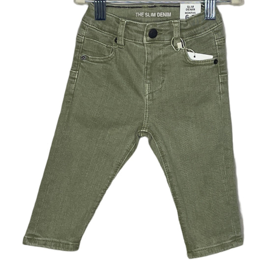 Pantalon Zara Denim Slim Verde-Talla 6m