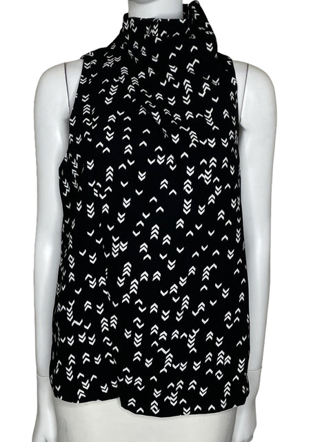 Blusa C/Meo Collective Cuello Alto Negro-Talla L