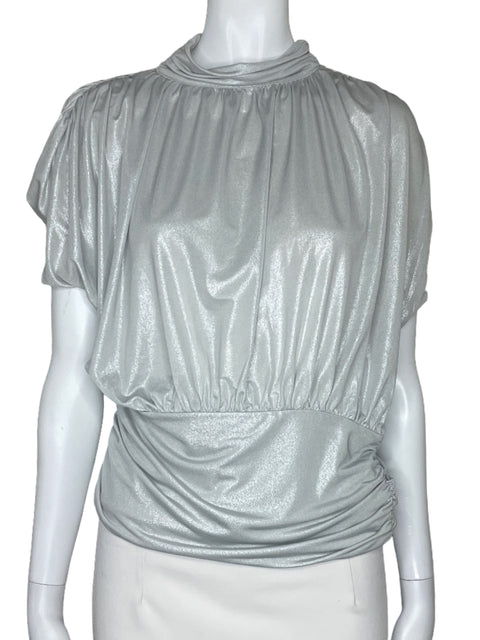 Blusa Glam Brillo Gris-Talla L