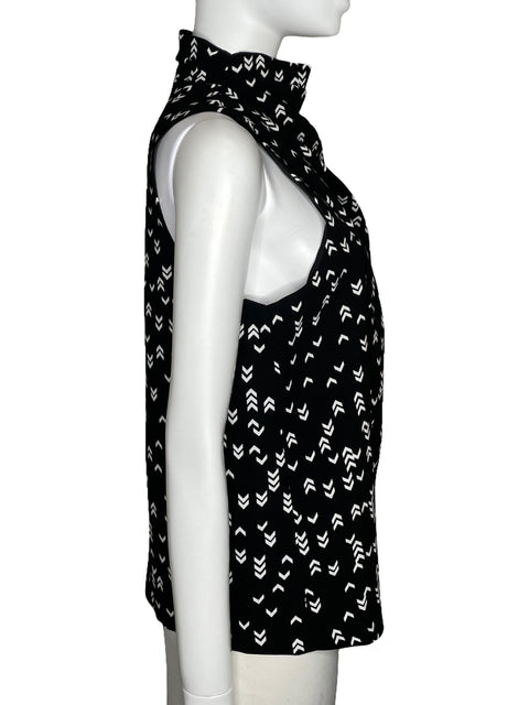 Blusa C/Meo Collective Cuello Alto Negro-Talla L