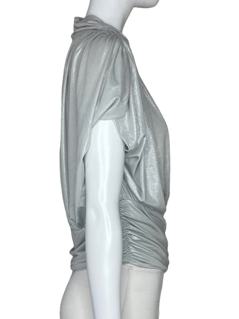 Blusa Glam Brillo Gris-Talla L