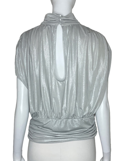 Blusa Glam Brillo Gris-Talla L