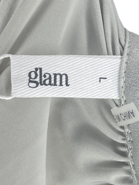 Blusa Glam Brillo Gris-Talla L
