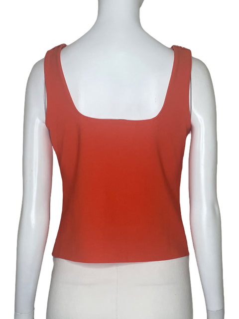 Blusa Zara Tiras Cuello Cuadrado Narajando-Talla S